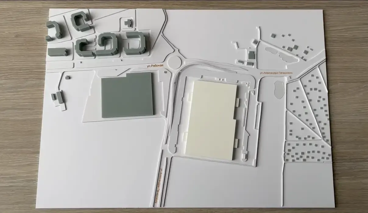 Макет здания склада