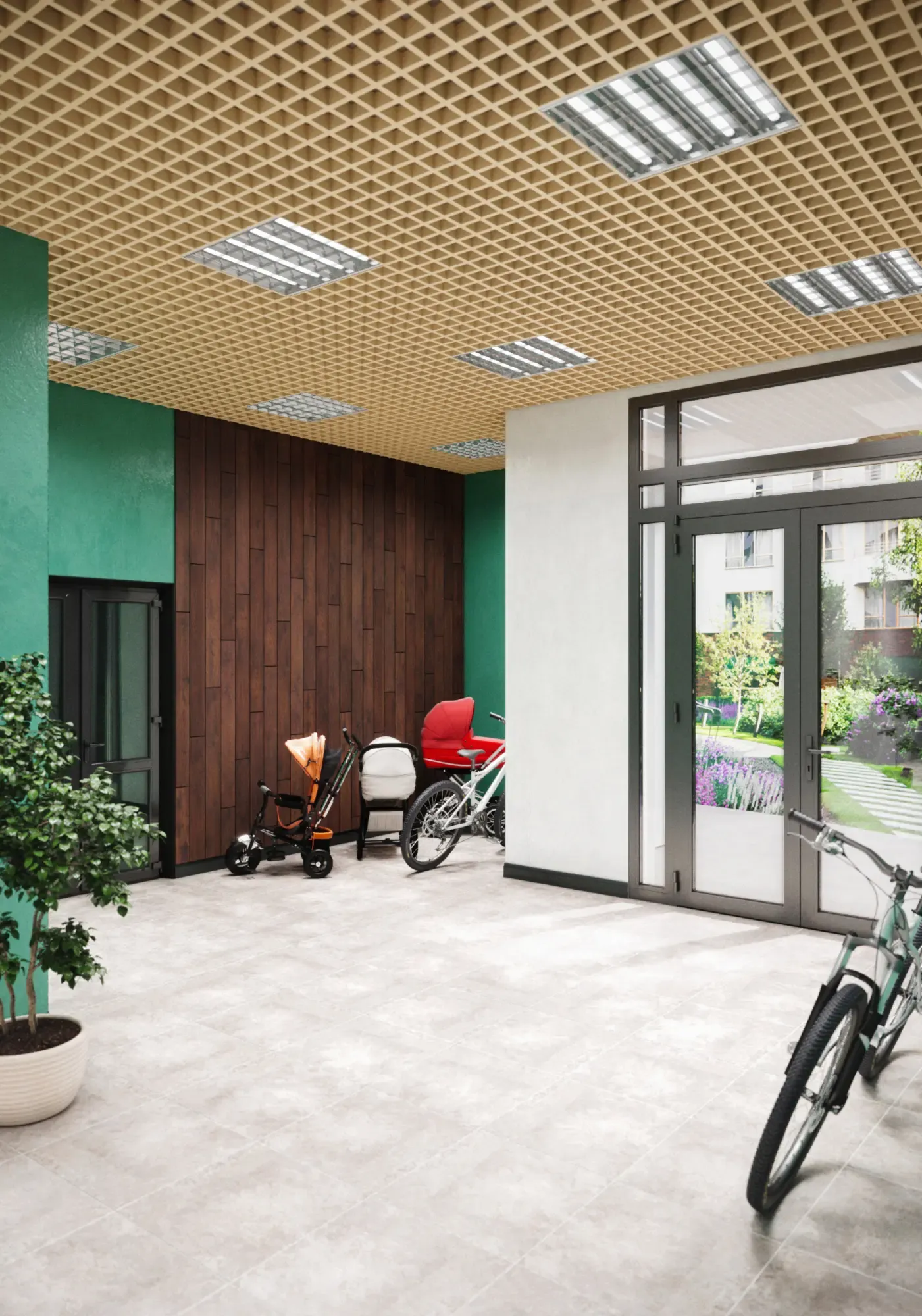 ЖК "Парк культуры", дизайн интерьеров мест общего пользования изображение 2