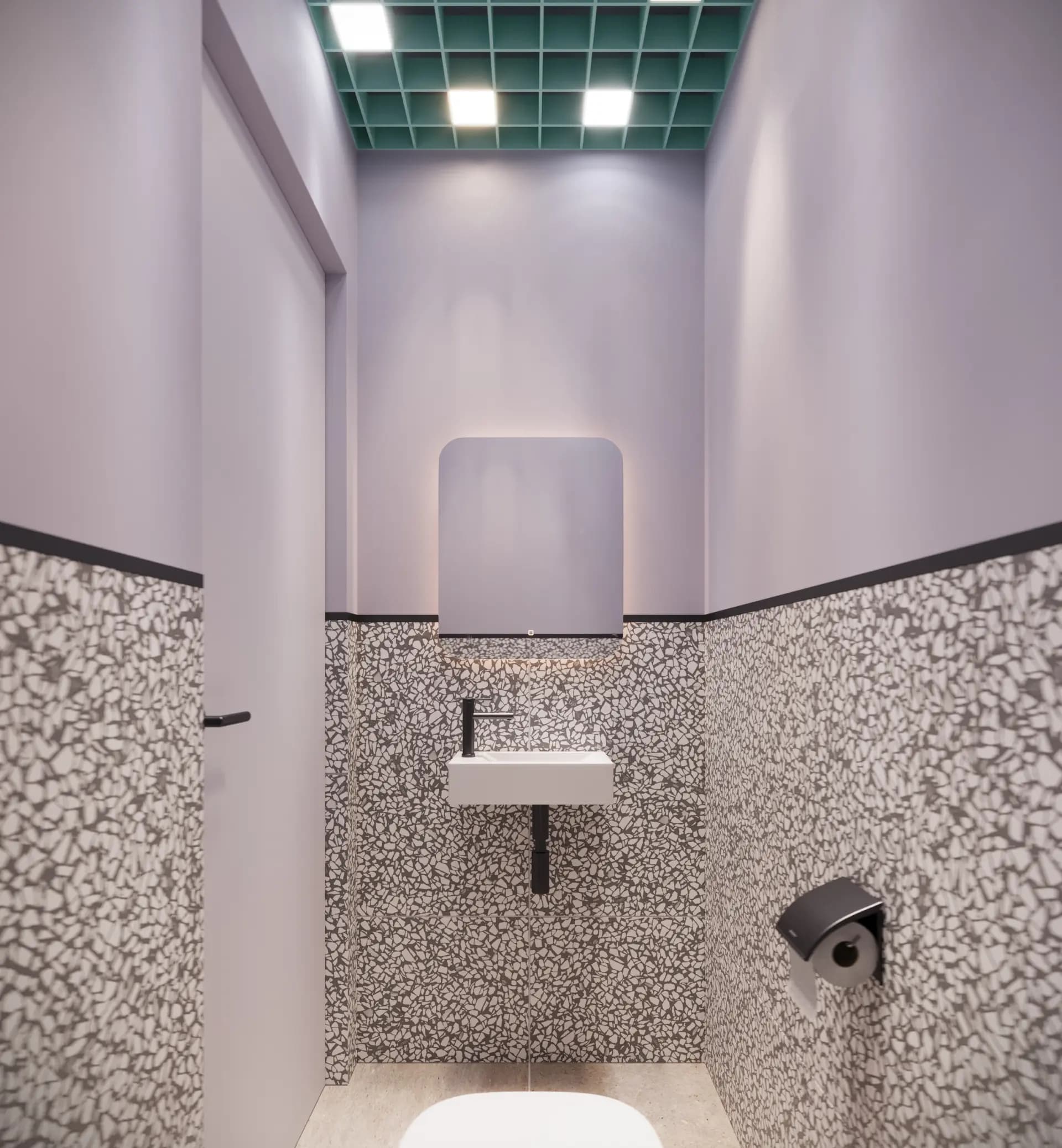 Реконструкция производственного здания в многофункциональный объект, интерьеры изображение 24